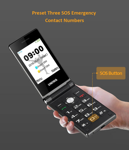 UNIWA X28 Flip Phone