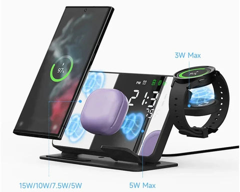 VIKEFON 3-in-1 Wireless Charger