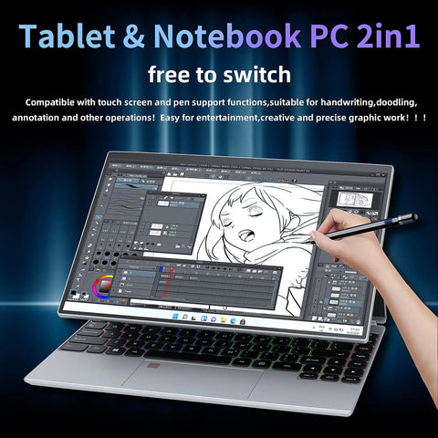 Crelander YG140 Convertible Laptop