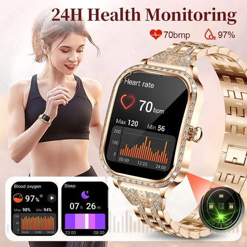 LIGE Women's Fashion Smartwatch