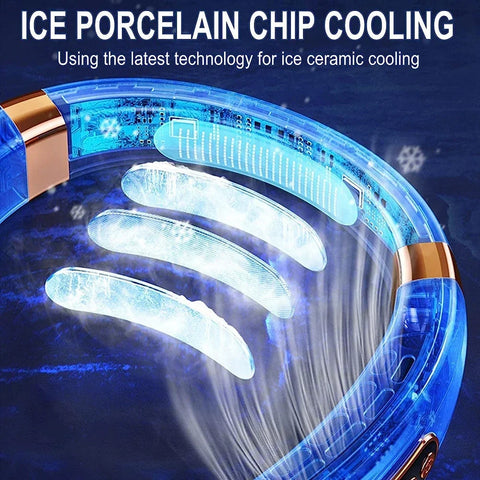 Mini hanging neck fan